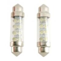 Car 8 LED Dome/Door Light Lamp (Silver)