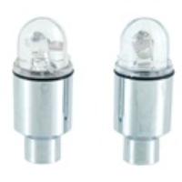 2pcs Flashing LED Car Tyre Light (Silver)