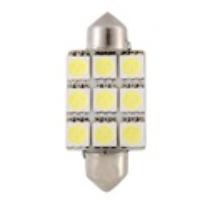 T10 9-LED Bulb Car Dome Light Bulb (Red)