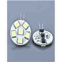 2pcs G4 Bulb Socket 5050 SMD White Light Car LED Bulb