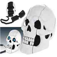 Skull Shaped Telephone with LED Lamp (White)