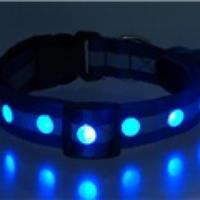 Adjustable 6- LED Blue Light Collar (Blue)