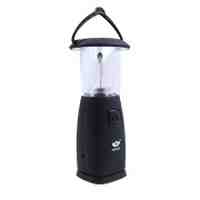 6-LED Dynamo Solar Camping Bivouac Lantern - Black