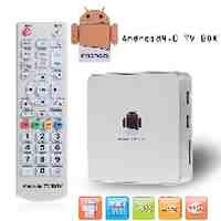 A6 Android 4.0 TV Box Media Player HD 1080P with HDMI/CVBS/LAN – White