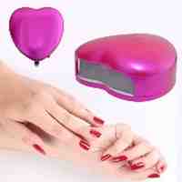 Peach Heart Phototherapy LED Nail Salon Lamp - Rose 