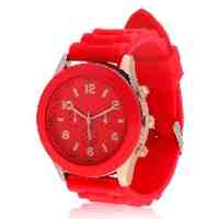 Fashion Silicone  Dial Casual Wrist Watch