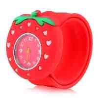 Kid's Watch Strawberry Design with Bendable Plastic Strap 
