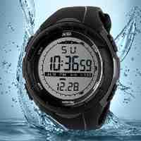 Skmei DG1025 Men's Military Sports Watch with Rubber Watchband LED Digital Waterproof Wrist Watch