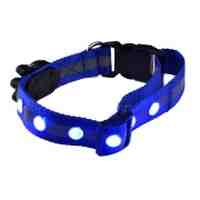 Jewelry Beads LED Flashing Light Dog Collar