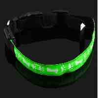 Cute Carton Paw Bone Pattern LED Flashing Pet Dog Collar