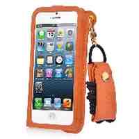 Lanyard Leather Phone Case Cover for iphone 5 5S