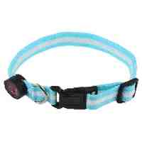 6 LED Flashing Safety Dog Collar Pet Collar Tag