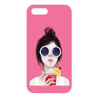 GirlIce Cream Pattern Back Case for iPhone 5