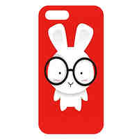 Lovely Cartoon Rabbit Pattern Back Case for iPhone 5