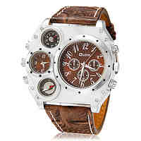 [XmasSale]Men's Watch Military Dual Time Zones Compass Thermometer