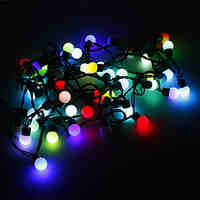 5M 3W 50-LED RGB Light Ball Shaped LED Strip Light (220V)