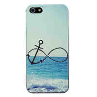 Anchor In Beach Pattern PC Hard Case for iPhone 5/5S