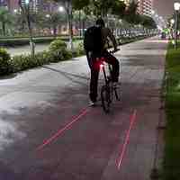 Mountain Bike Circular Laser Warning Led Tail Lights