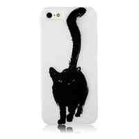 Black Cat Pattern Silicone Soft Case for iPhone 5/5S