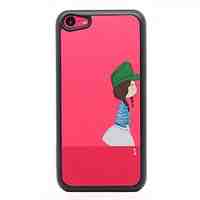 Girl Pattern  Hard  Case for iPhone 5C