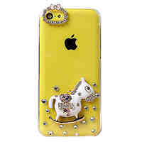 Cute Cartoon Horse Pattern Back Case for iPhone 5C