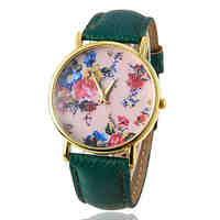 Women's Watch Fashion Flower Pattern 