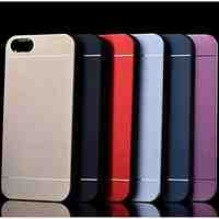 Metal Finish Hard Cover Case for iPhone 4/4S (Assorted Colors)