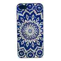 Blue Sun Flowers Pattern Hard Case for iPhone 5/5S 