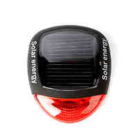 MOON Red and Black Solar Engergy LED Tail Light