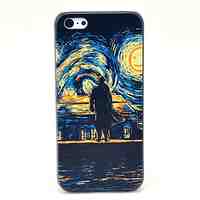 Oil Printing Man and Sun Pattern Hard Case for iPhone 5C