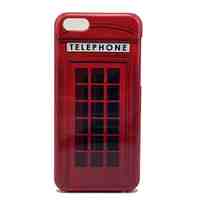 Red Telephone Box Pattern Hard Case for iPhone 5C