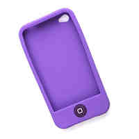 Protective Silicone Case for iPhone 4 (Purple)