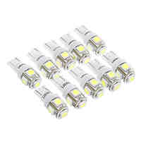 T10 5x5050SMD White Light LED for Wedge Light Bulb (10pcs)