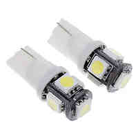 T10 1.5W 5-LED 120LM 6000K Cool White Light LED Bulb for Car(12V2pcs)