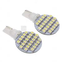 T10 3W 24-LED 240LM 6000K 3528SMD Cool White Light LED Bulb for Car(12V2pcs)