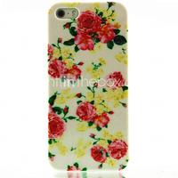 Rose Flower Pattern Hard Case for iPhone 5/5S