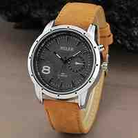[XmasSale]Men's Watch Military Water Resistant Leather Band