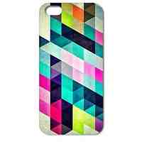 Colorful Diamond Puzzle Pattern Hard Case for iPhone 4/4S 