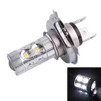 H4 60W 12x LED SMD 650LM 6500K White Light LED for Car Foglight Headlamp (DC12-24V)