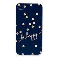 Daisies Be Happy Pattern Hard Case for iPhone 5/5S 