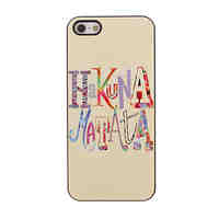 HAKUNA MATATA Pattern Aluminium Hard Case for iPhone 5/5S