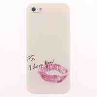 Red Lip Design Soft Case for iPhone 4/4S