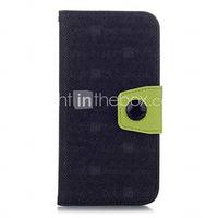 Color Matching Pattern Wallet Leather Case  for iPhone 6(Assorted Colors)