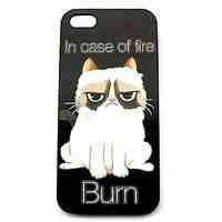 Grumpy Cat Pattern Hard Case for iPhone 5/5S