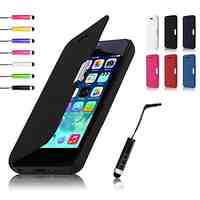 PU Leahter Case  Touch Pen for iPhone 5C (Assorted Colors)