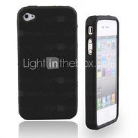 Silicone Protective Case for iPhone 4/4S (Black)