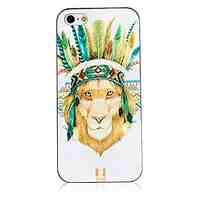 Indian Head Pattern Black Frame Back Case for iPhone 5/5S