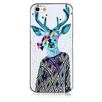 David's Deer Pattern Black Frame Back Case for iPhone 5/5S