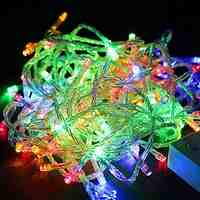 Waterproof 10M 100-LED RGB Light LED Christmas Light Decoration String Light (110V)