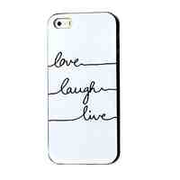 Phrase Pattern Hard Case for iPhone 5/5S